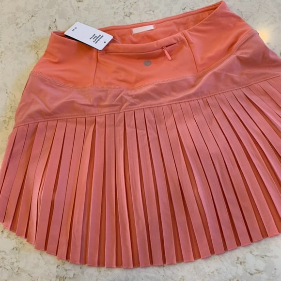 New tennis pickleball coral pleated skirt skort - Picture 3 of 9
